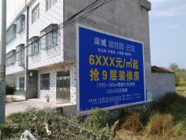 衢州墙体广告质量分析